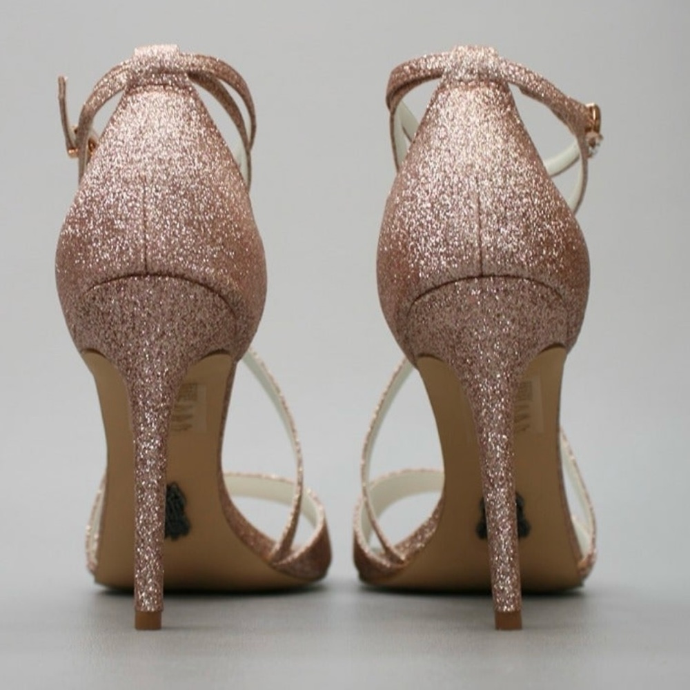 White By Vera Wang Rose Gold Heels - Picture 3 of 10